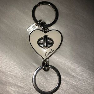 Coach Heart Lock Key Chain